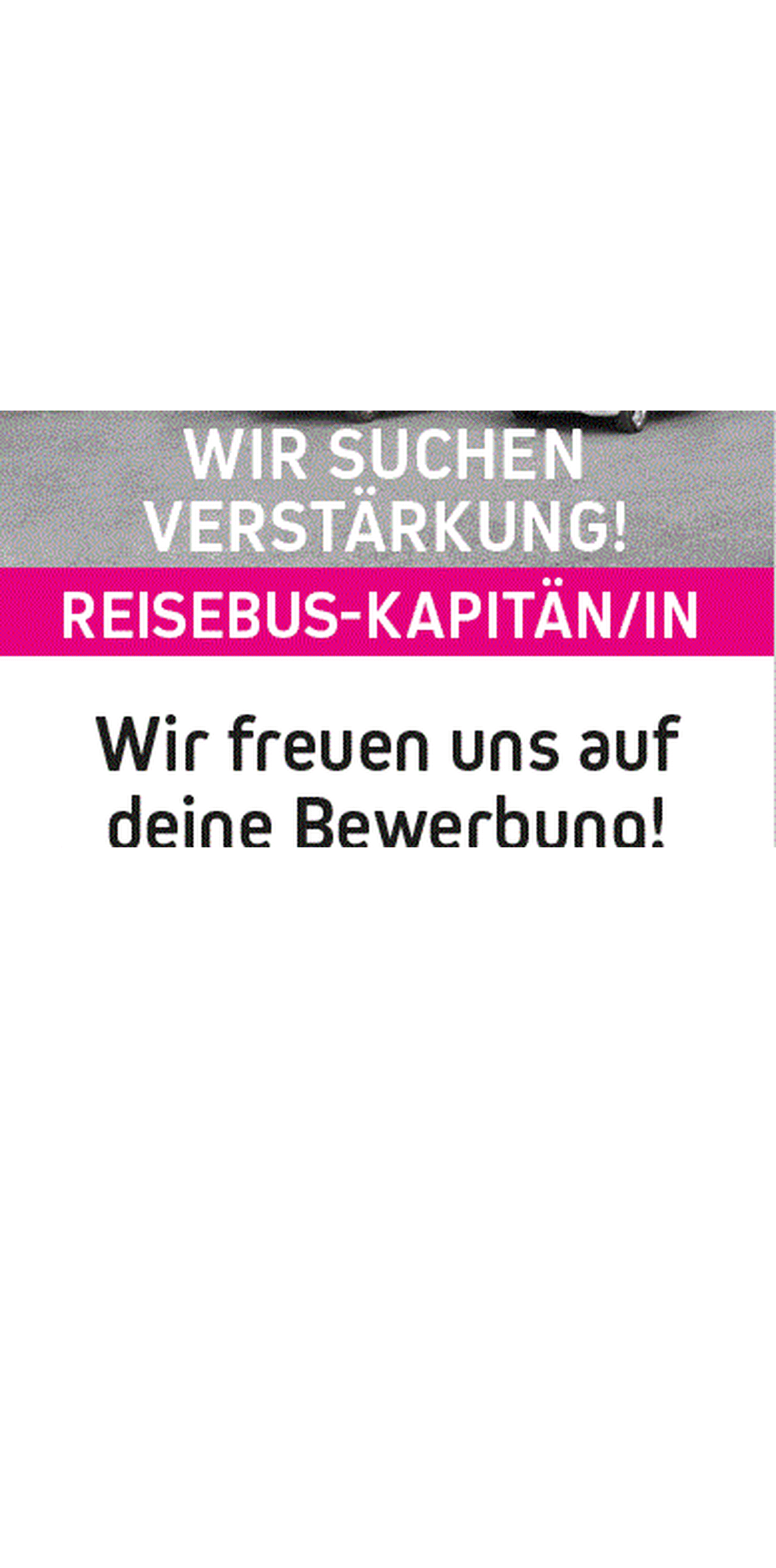 ... Wir suchen Verstärkung! ...